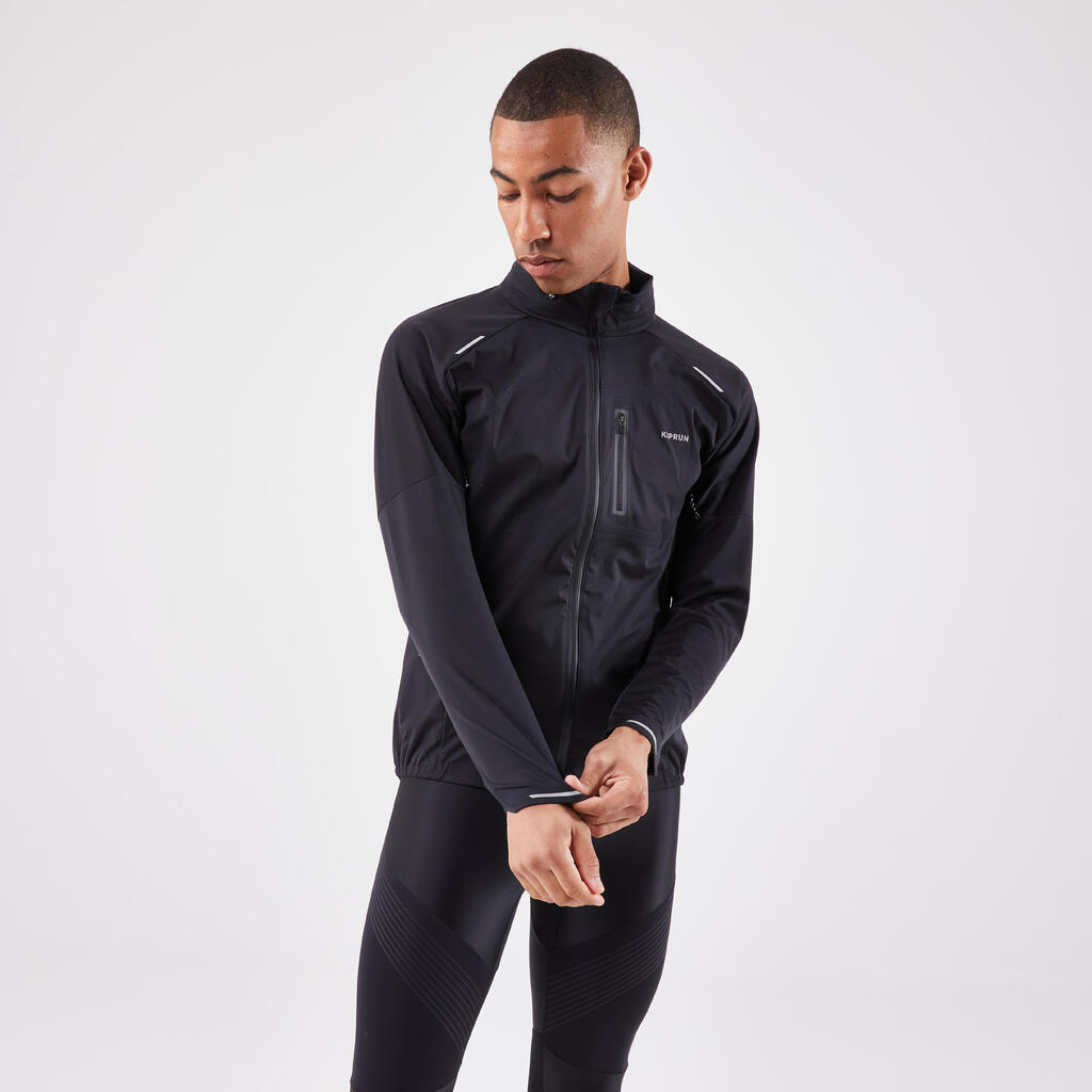 Men's KIPRUN Run 900 Warm Regul Long-Sleeved Running Jacket - Black